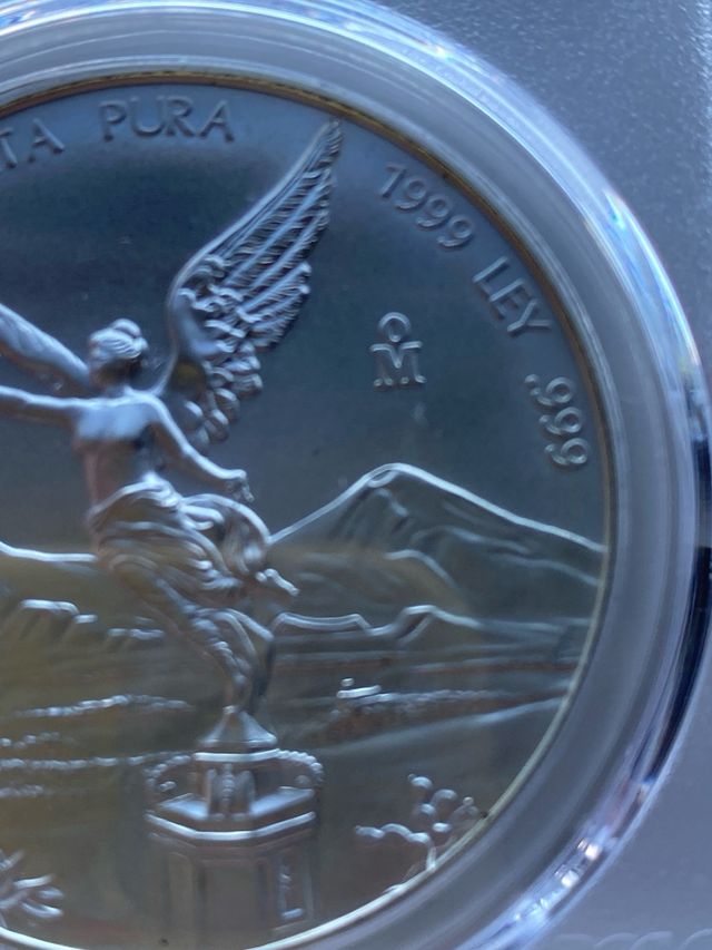 Onza Plata Libertad 1999 PCGS MS67