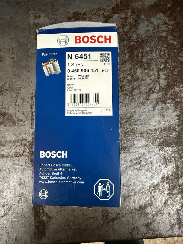 Filtro carburante Bosch N6451 BMW