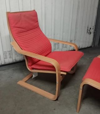 Conjunto de sillón con reposapiés de Ikea