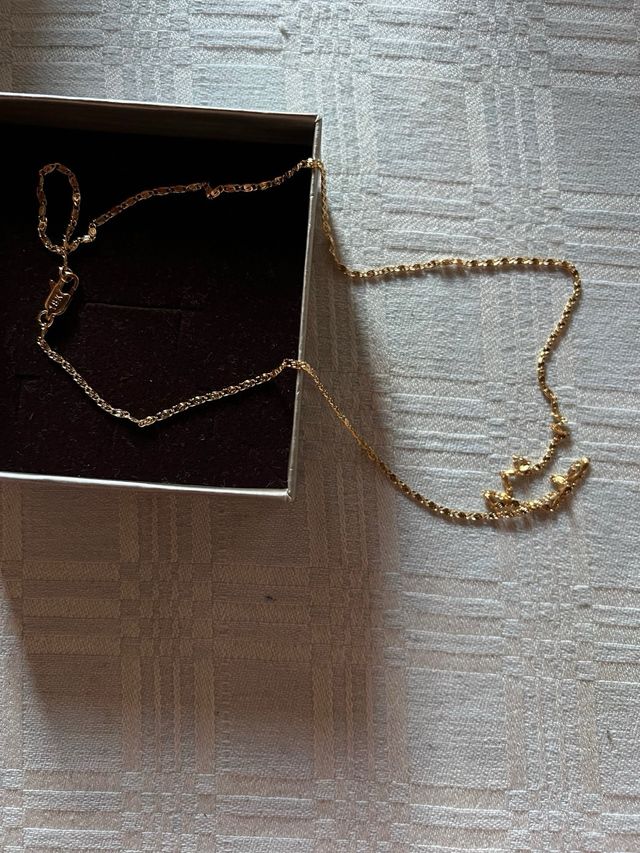 Cadena oro 60cm - Plata bañada en oro