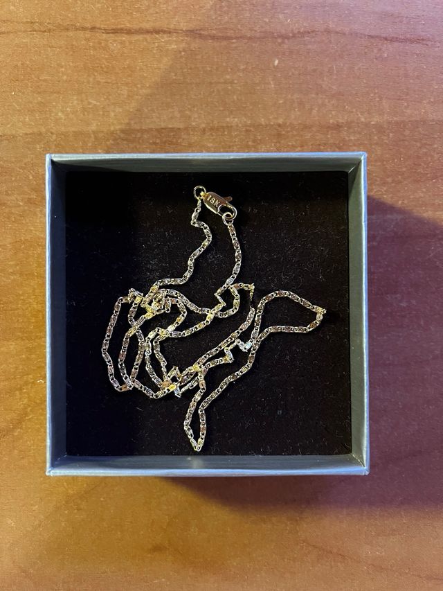 Cadena oro 60cm - Plata bañada en oro