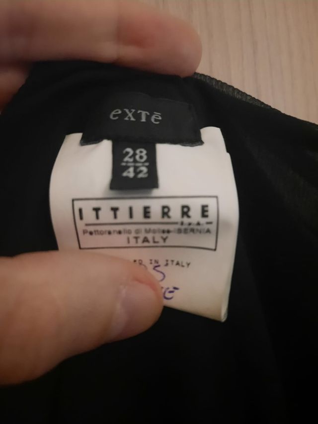 Abito nero midi Exté tg 42