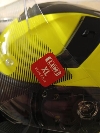 Casco Integral - LEM VZN - Fluor-Negro mate