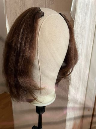 Peluca Marrón - Pelo Natural humano