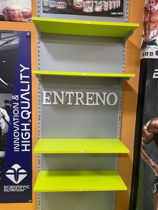 Estanterías de madera verdes - 4 uds
