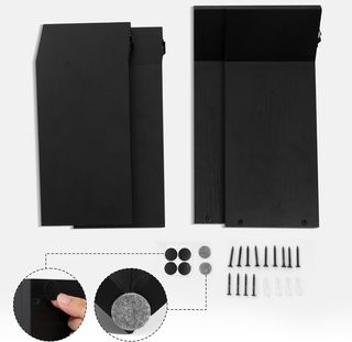 2 Estantes Pared Forma Ganso Salvaje Madera