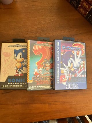 Sonic The Hedgehog 1, 2 - Sega Mega Drive