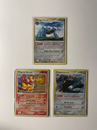 Lote de 7 cartas Pokémon