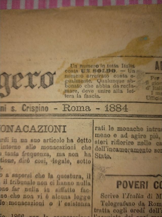 Collezione giornali Il Messaggero (Roma, 1884)