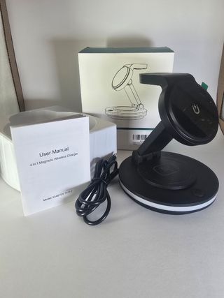 Estación de carga magnética y plegable