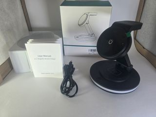 Estación de carga magnética y plegable