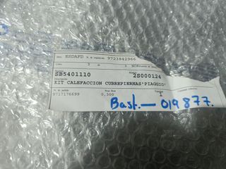 Kit calefacción piernas Piaggio