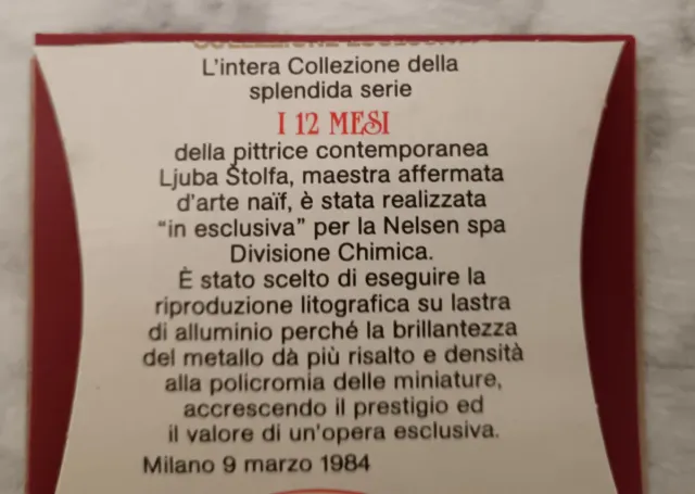 12 Miniature "riproduzioni litografiche" 