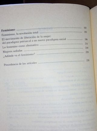 Reflexiones feministas para principio de siglo SAU