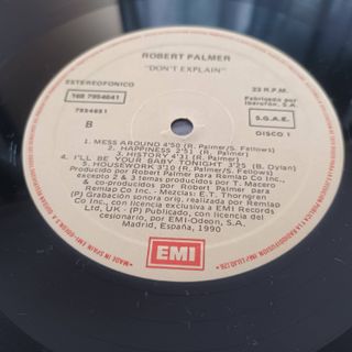 Doble Vinilo. Robert Palmer. Don't Explain