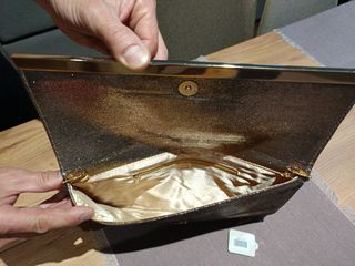 Bolso dorado fiesta