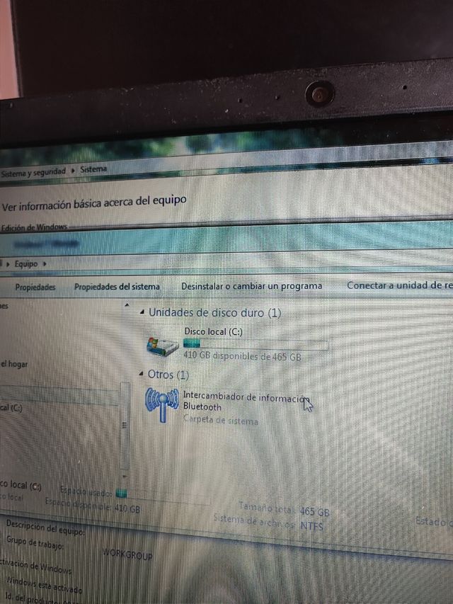 Portátil Toshiba Satellite - 465GB 4GB RAM AMD