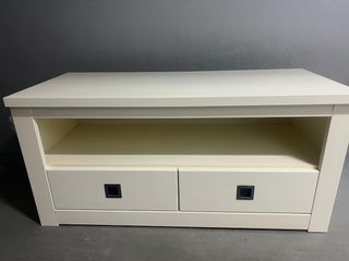 Mueble TV blanco de madera