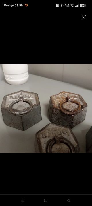 Pesos antiguos para balanza