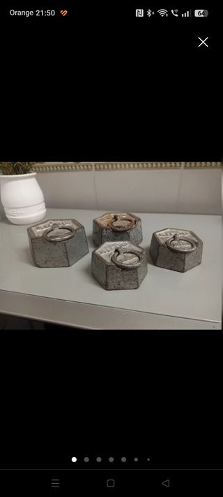 Pesos antiguos para balanza