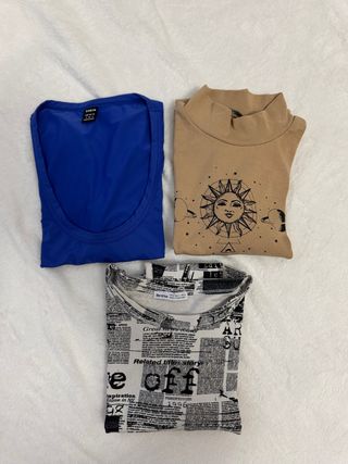 3 Maglie Maniche Lunghe Tg.S
