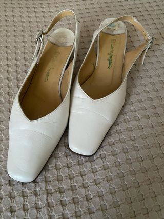 Zapatos El Corte Inglés blancos - talla 39