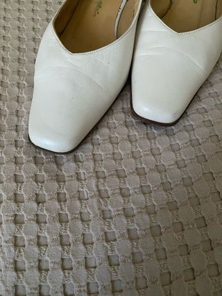Zapatos El Corte Inglés blancos - talla 39