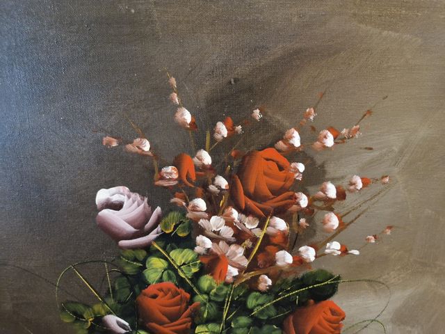 Quadro antico con fiori