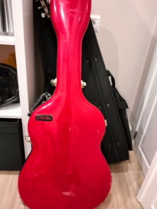 Funda roja Cibeles guitarra