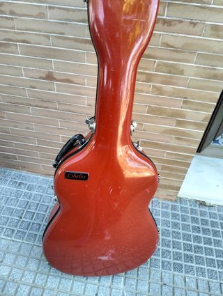 Funda roja Cibeles guitarra