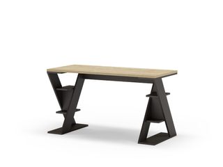 Escritorio moderno blanco y madera