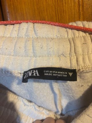 Pantalones chándal beige