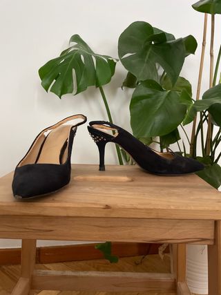 Zapatos Zara negros - Tacón 8.5cm