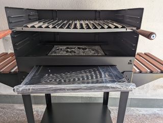 Barbacoa pará carbón y leña