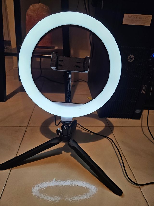 Luce per Selfie Ring Light LED 26cm supporto cell