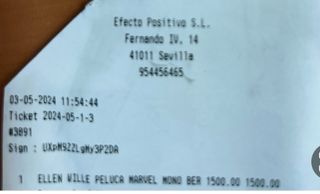 Peluca de la tienda Efecto Positivo- Marca alemana