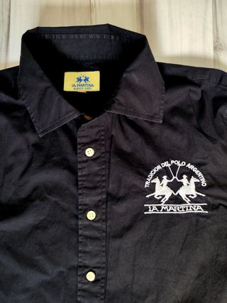 Camisa La Martina negra - Talle L