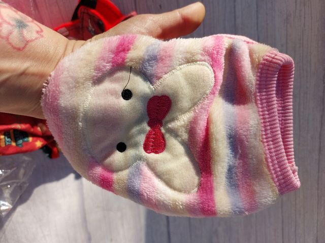 Jersey mini perrito rosa y blanco