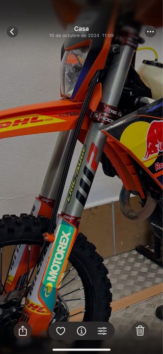 Llantas KTM, Hinson,suspension wp bomba embrague,