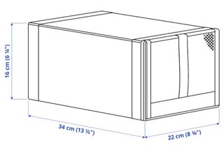 Organizadores de zapatos (9 cajas) Blanco