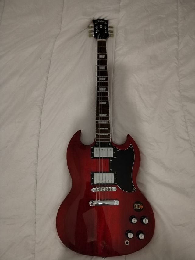 Guitarra eléctrica Tokai SG roja