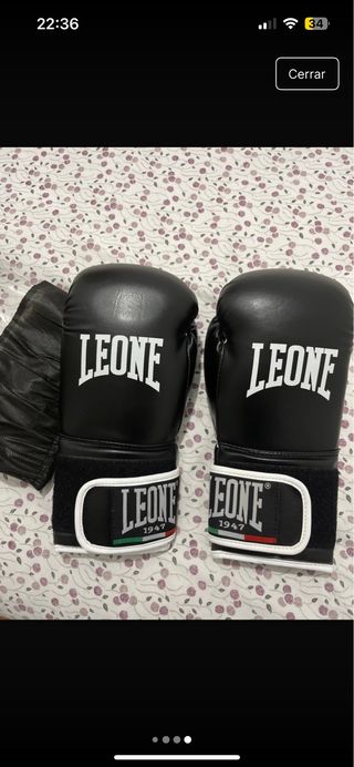 Guantes boxeo Leone 8 oz + Flash 8 oz