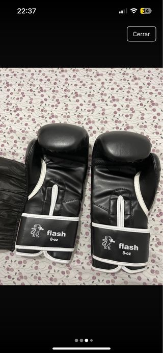 Guantes boxeo Leone 8 oz + Flash 8 oz