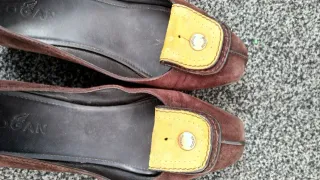 Hogan Mocassino Ballerine scamogliate Marrone 38