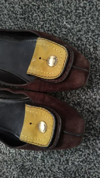 Hogan Mocassino Ballerine scamogliate Marrone 38