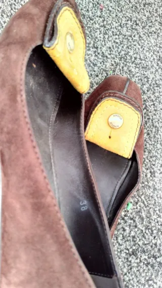 Hogan Mocassino Ballerine scamogliate Marrone 38