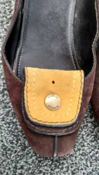 Hogan Mocassino Ballerine scamogliate Marrone 38