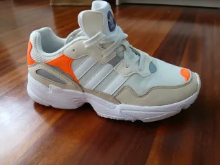 Adidas zapatillas deportivas - blancas y naranjas