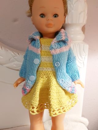 Conjunto para muñeca Nancy chaqueta sola 8E .