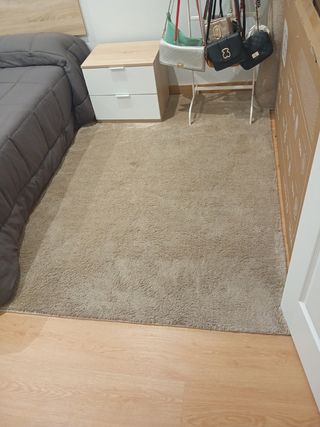 Alfombra salón beis suave